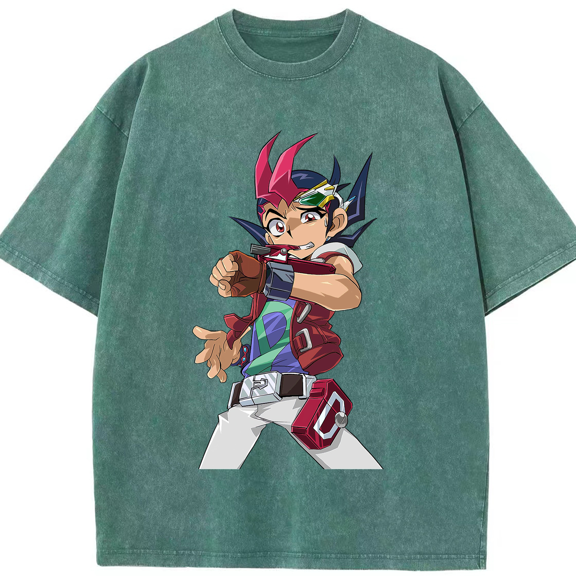 （画像用） 遊☆戯☆王 Yu-Gi-Oh! 綿100% ヴィンテージ風 半袖Tシャツ（フロントプリント）